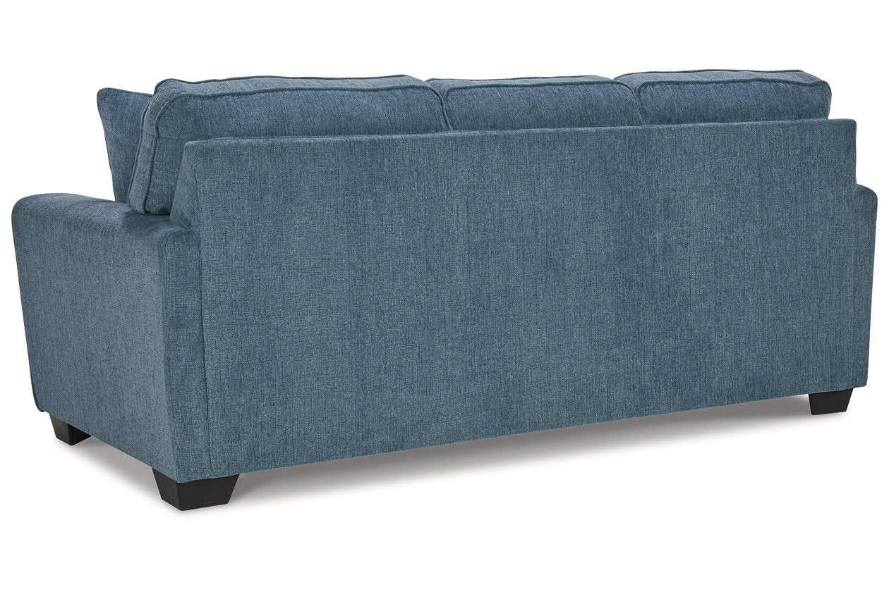 Cashton Blue Sofa, Loveseat, Chair and Ottoman - Ashley - Luna Furniture