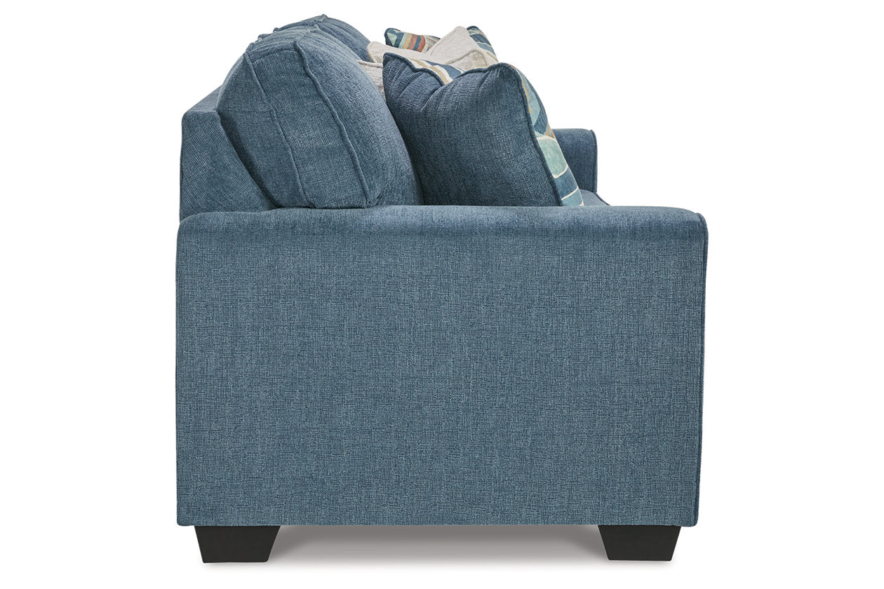 Cashton Blue Sofa and Loveseat - Ashley - Luna Furniture