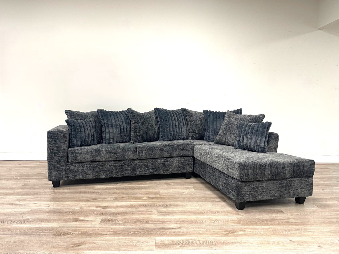 410 Sectional (Charcoal) - 410 CHARCOAL SECTIONAL