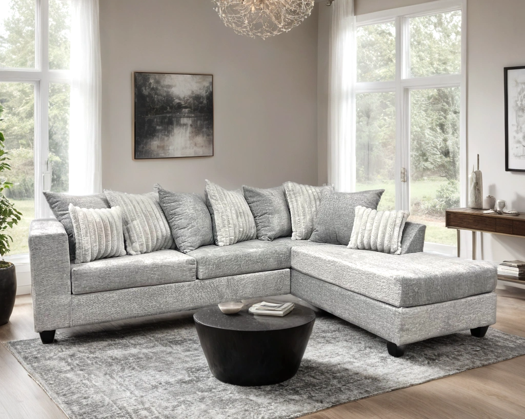 410 Sectional (Gray) - 410-GRAY