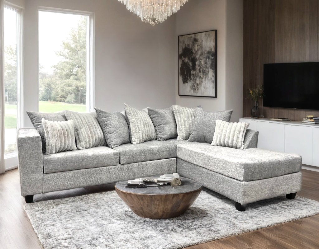 410 Sectional (Gray) - 410-GRAY