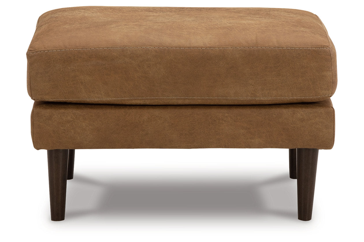Telora Caramel Sofa, Loveseat, Chair and Ottoman - Ashley - Luna Furniture