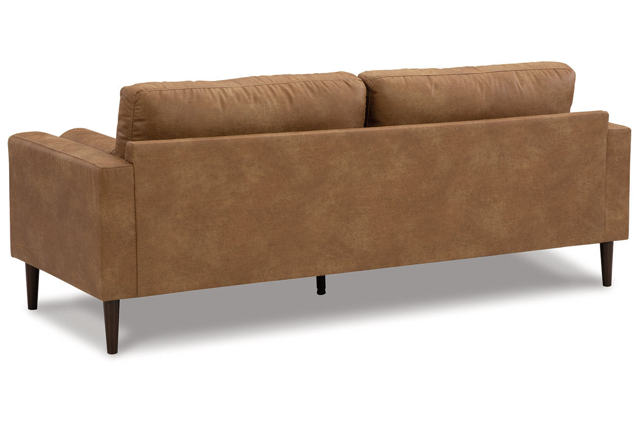 Telora Caramel Sofa, Loveseat, Chair and Ottoman - Ashley - Luna Furniture