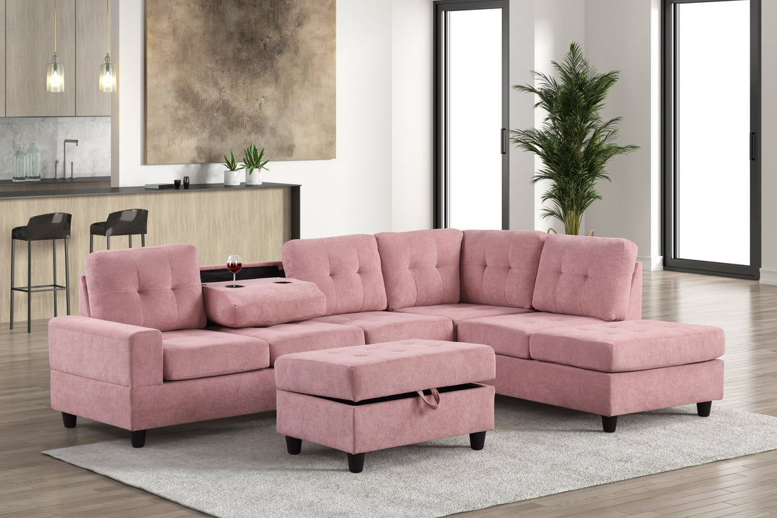 46Heights Reversible Sectional + Ottoman - 46Heights