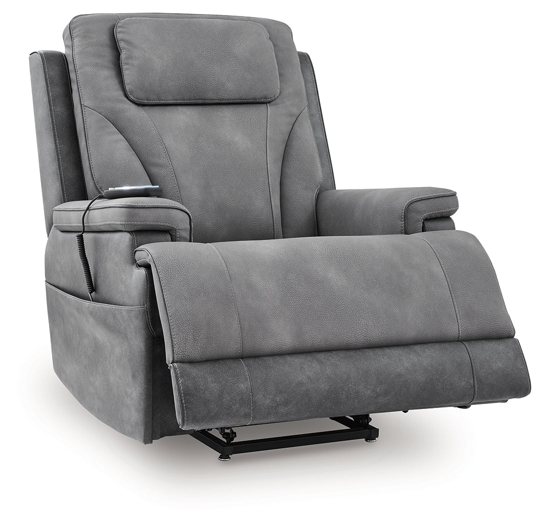 4Z-Peaceful Pause Slate Power Lift Recliner - PC1210412
