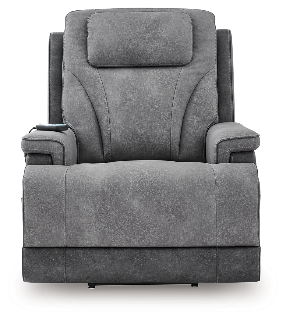 4Z-Peaceful Pause Slate Power Lift Recliner - PC1210412