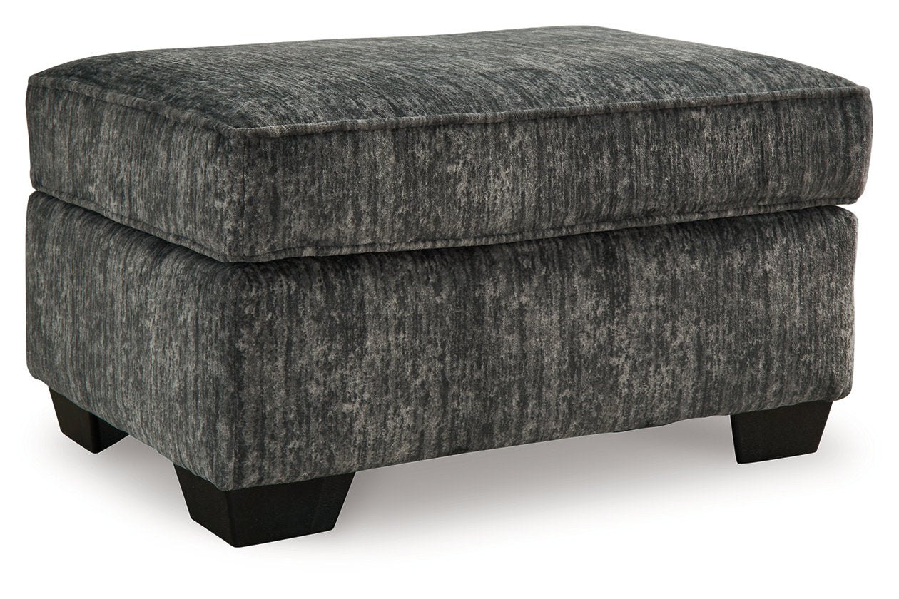 Lonoke Gunmetal Sofa, Loveseat, Oversized Chair and Ottoman - Ashley - Luna Furniture
