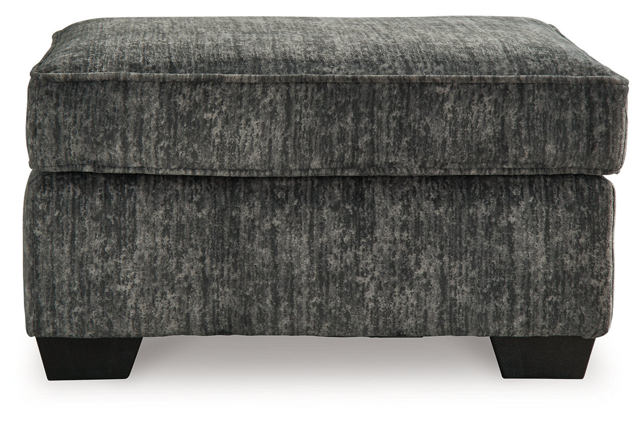 Lonoke Gunmetal Sofa, Loveseat, Oversized Chair and Ottoman - Ashley - Luna Furniture