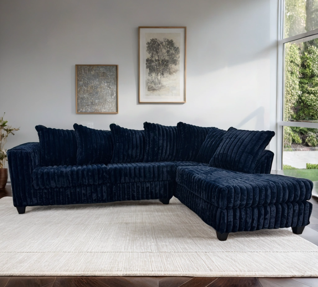 510 - Sectional (Navy) - 510 - Sectional (Navy)