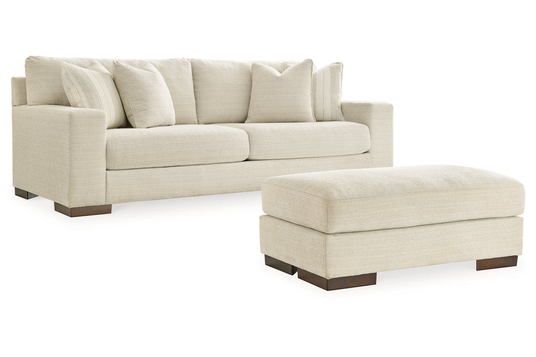 Maggie Birch Sofa and Ottoman - Ashley - Luna Furniture