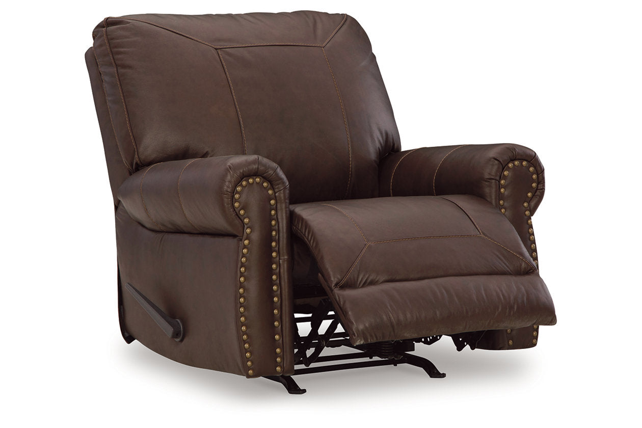 Colleton Dark Brown Sofa, Loveseat and Recliner - Ashley - Luna Furniture