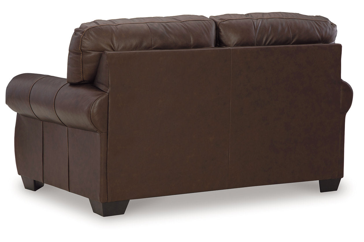 Colleton Dark Brown Sofa, Loveseat and Recliner - Ashley - Luna Furniture