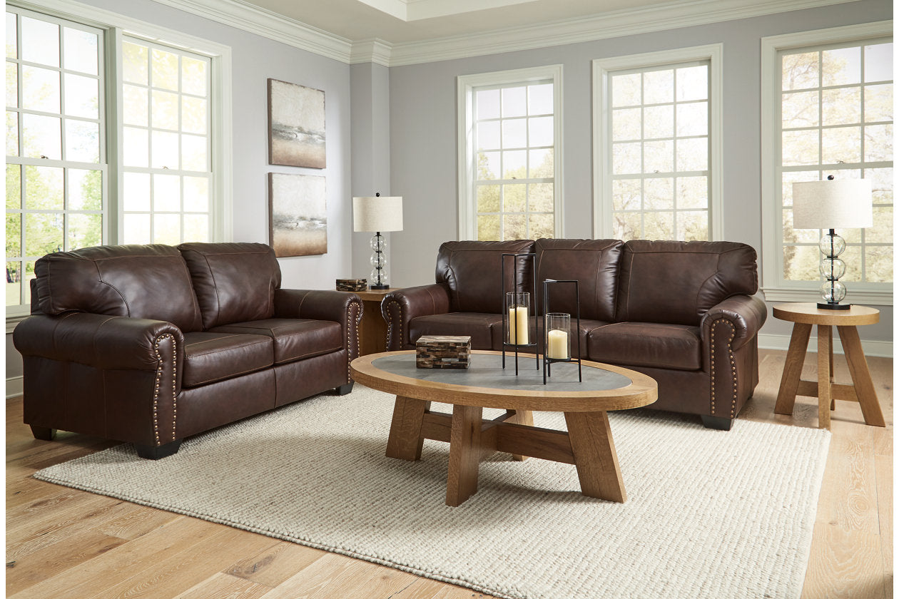 Colleton Dark Brown Sofa and Loveseat - Ashley - Luna Furniture