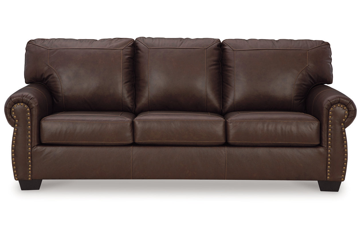 Colleton Dark Brown Sofa, Loveseat and Recliner - Ashley - Luna Furniture