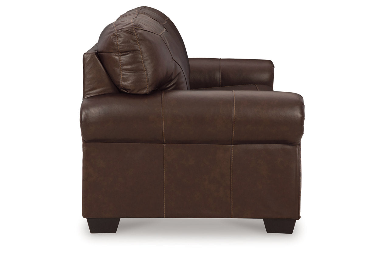 Colleton Dark Brown Sofa, Loveseat and Recliner - Ashley - Luna Furniture