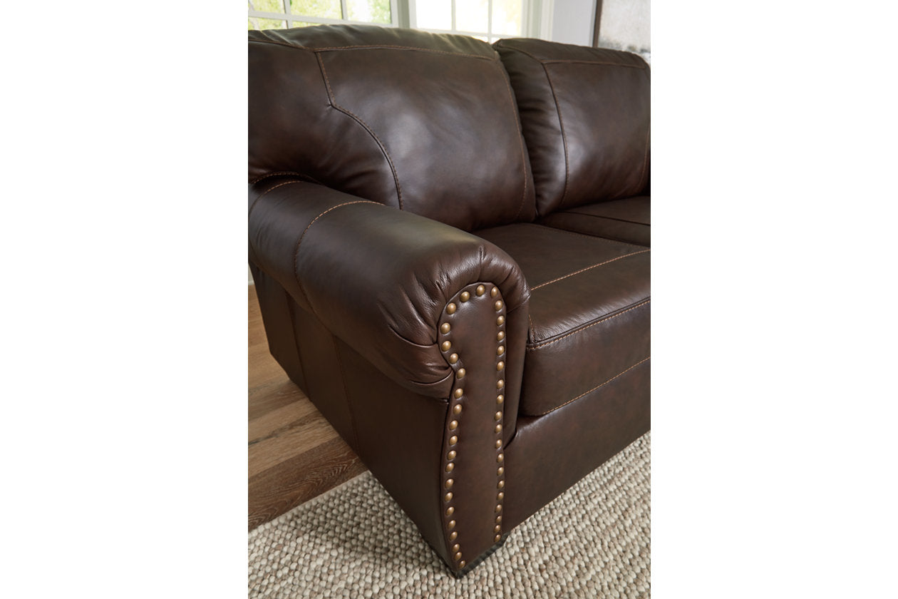 Colleton Dark Brown Sofa and Loveseat - Ashley - Luna Furniture