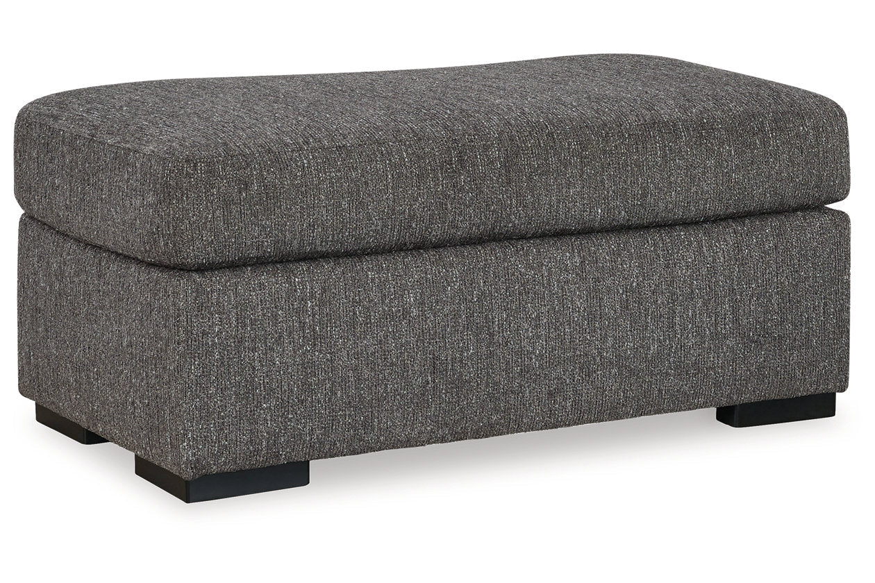 Gardiner Pewter Sofa Chaise and Ottoman - Ashley - Luna Furniture