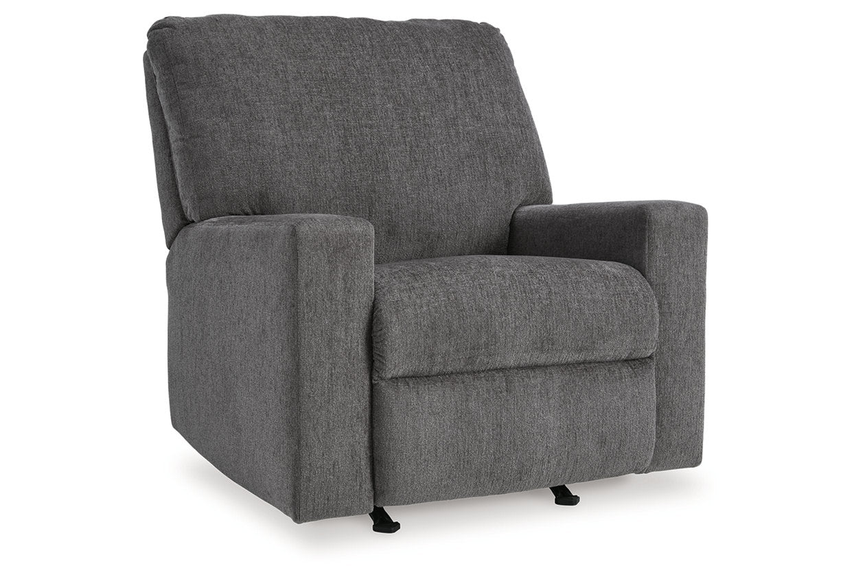 Rannis Pewter Full Sofa Sleeper and Recliner - Ashley - Luna Furniture