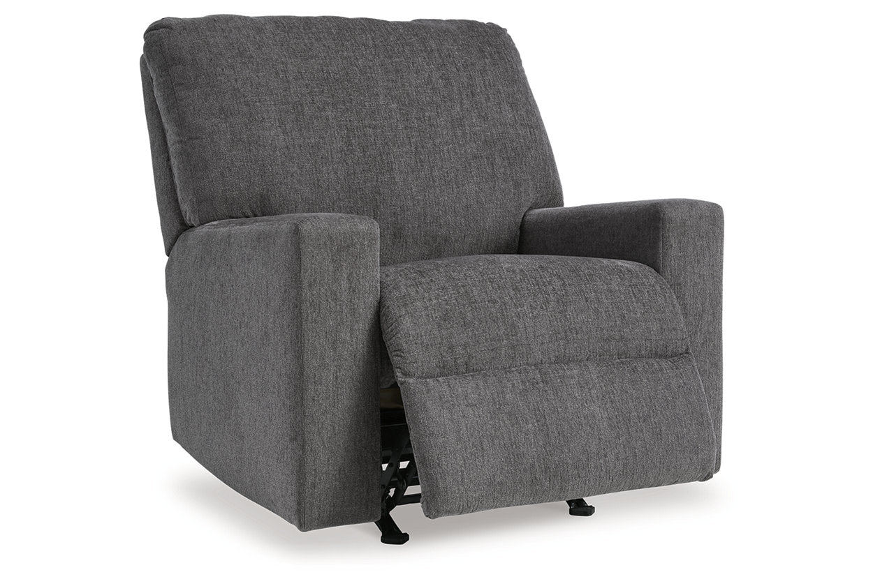 Rannis Pewter Full Sofa Sleeper and Recliner - Ashley - Luna Furniture