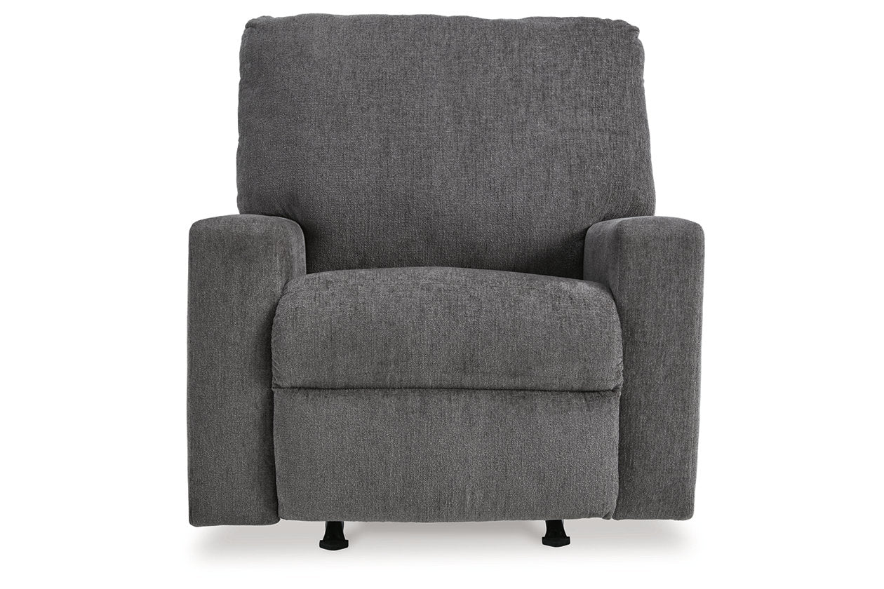 Rannis Pewter Full Sofa Sleeper and Recliner - Ashley - Luna Furniture