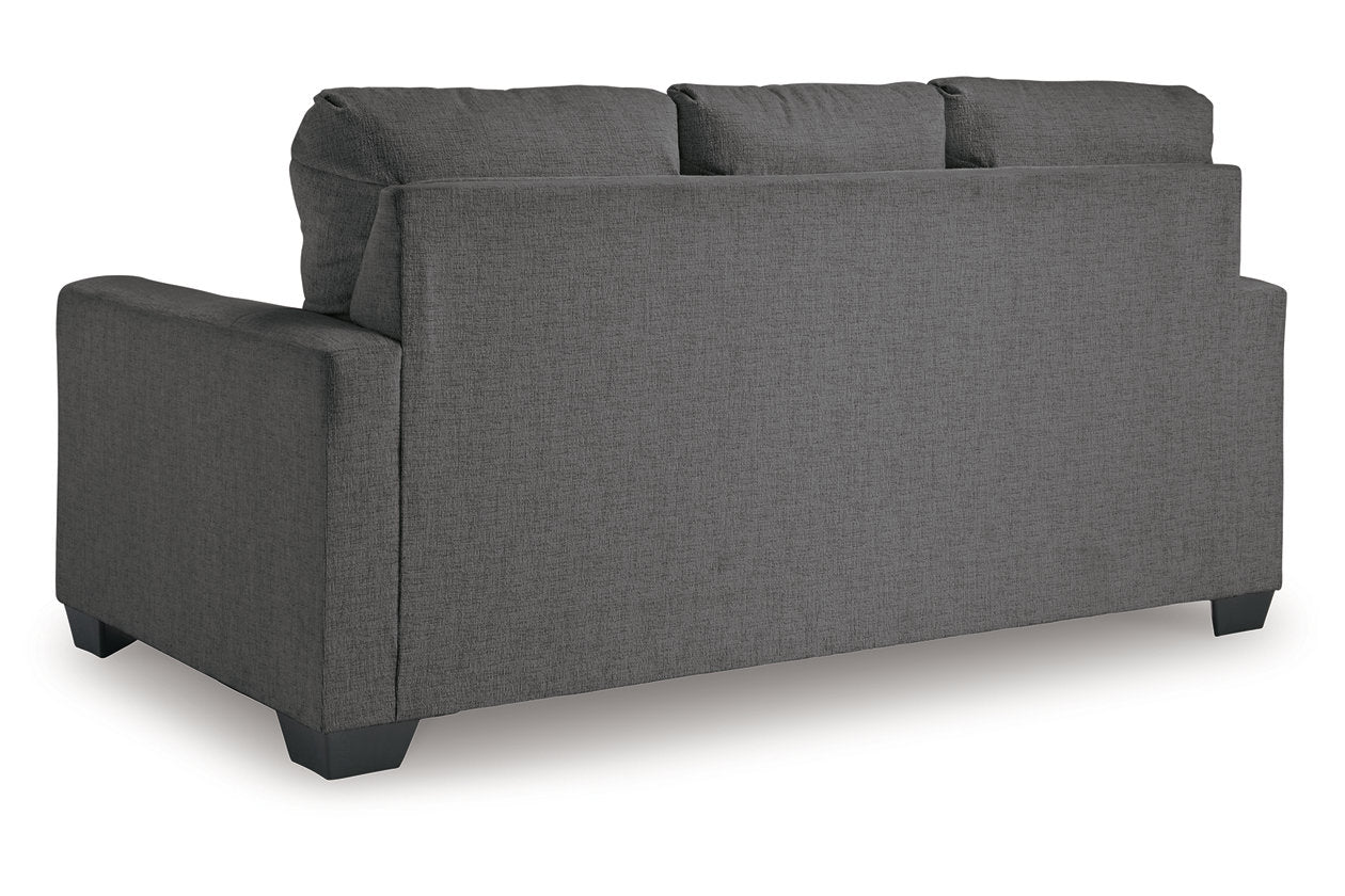 Rannis Pewter Full Sofa Sleeper and Recliner - Ashley - Luna Furniture
