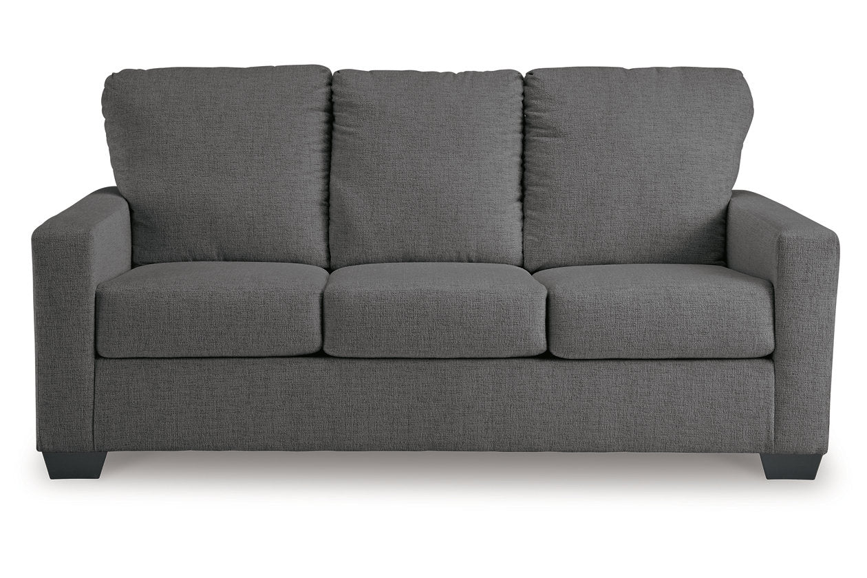 Rannis Pewter Full Sofa Sleeper and Recliner - Ashley - Luna Furniture
