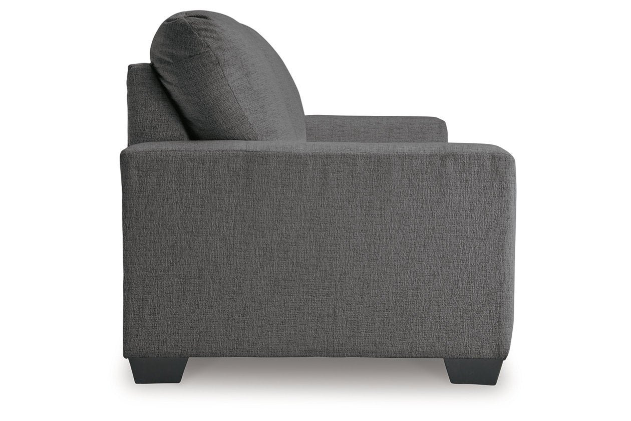 Rannis Pewter Full Sofa Sleeper and Recliner - Ashley - Luna Furniture