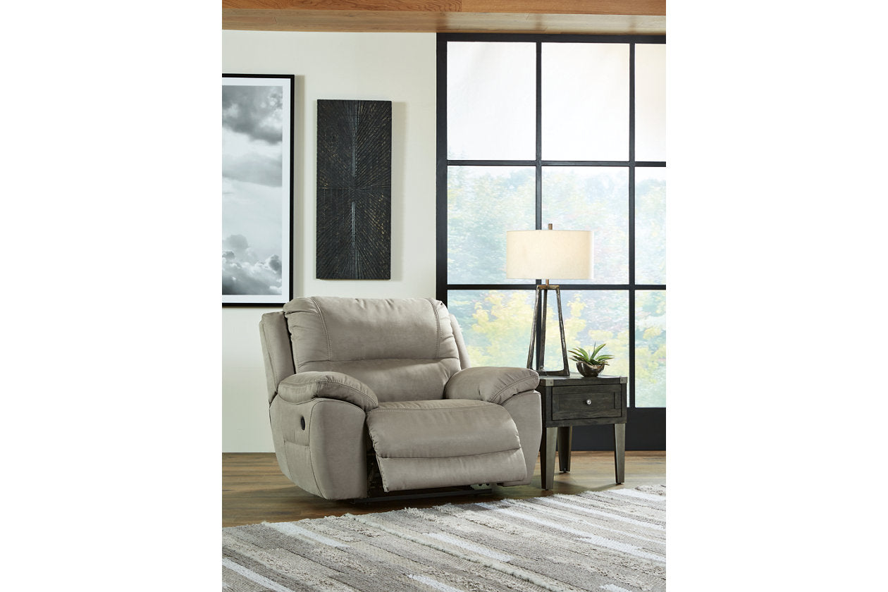 Next-Gen Gaucho Putty Power Reclining Sofa and Loveseat - Ashley - Luna Furniture