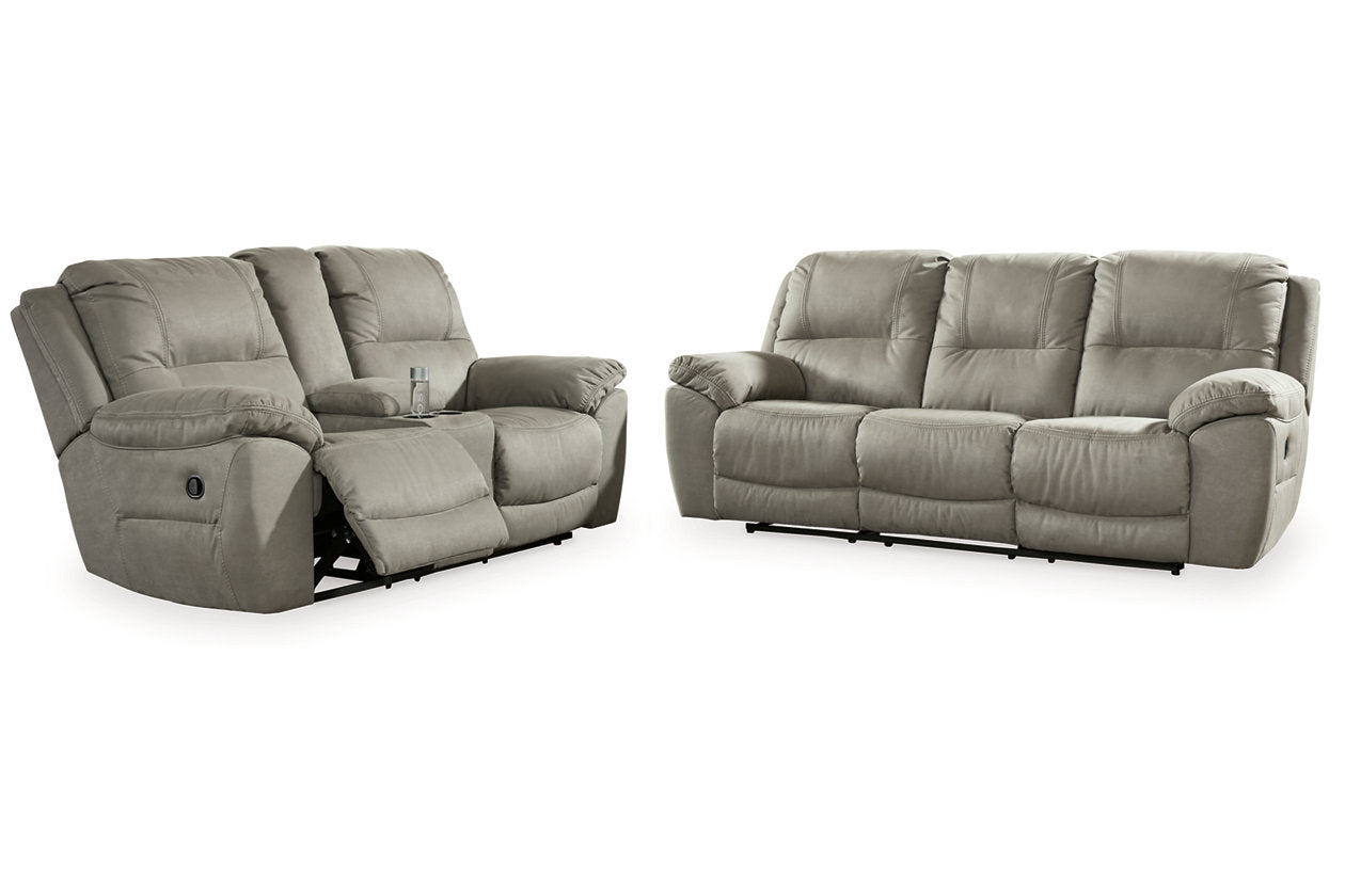 Next-Gen Gaucho Putty Reclining Sofa and Loveseat - Ashley - Luna Furniture