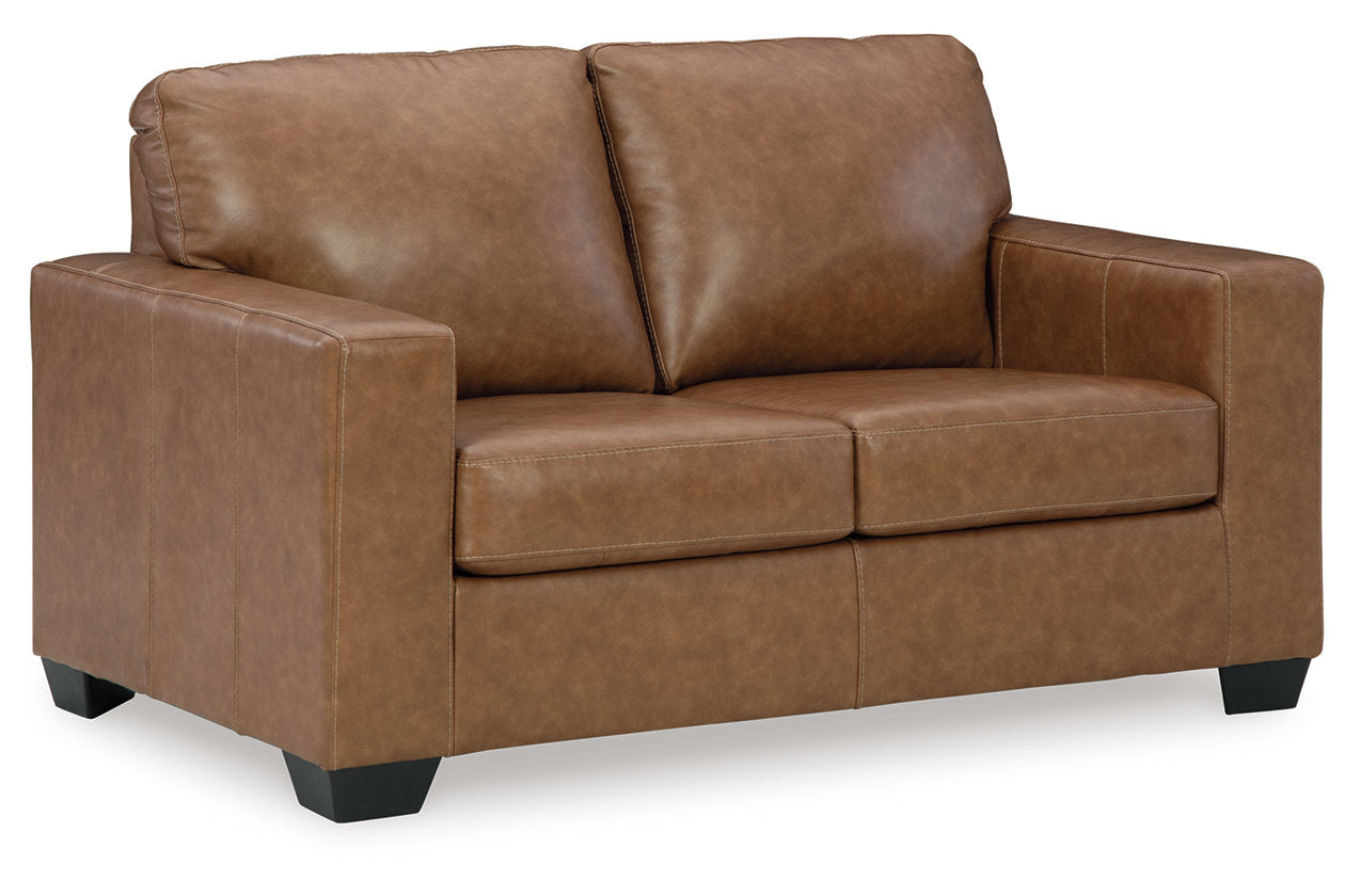 Bolsena Caramel Sofa, Loveseat and Recliner - Ashley - Luna Furniture