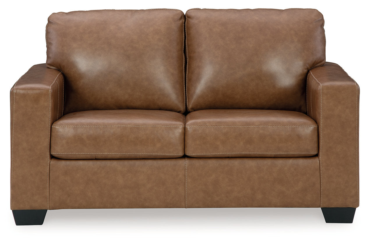 Bolsena Caramel Sofa, Loveseat and Recliner - Ashley - Luna Furniture