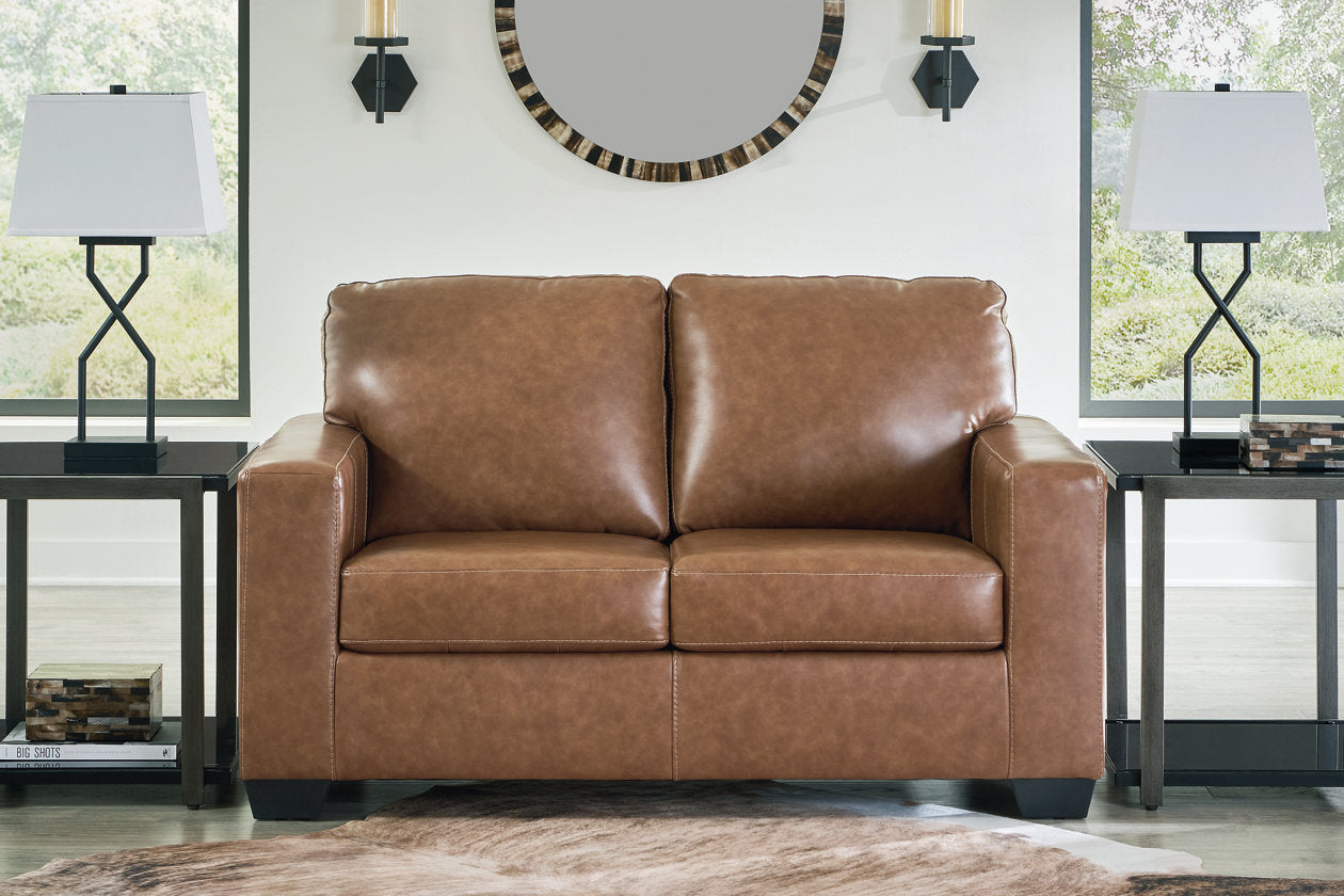 Bolsena Caramel Sofa, Loveseat and Recliner - Ashley - Luna Furniture