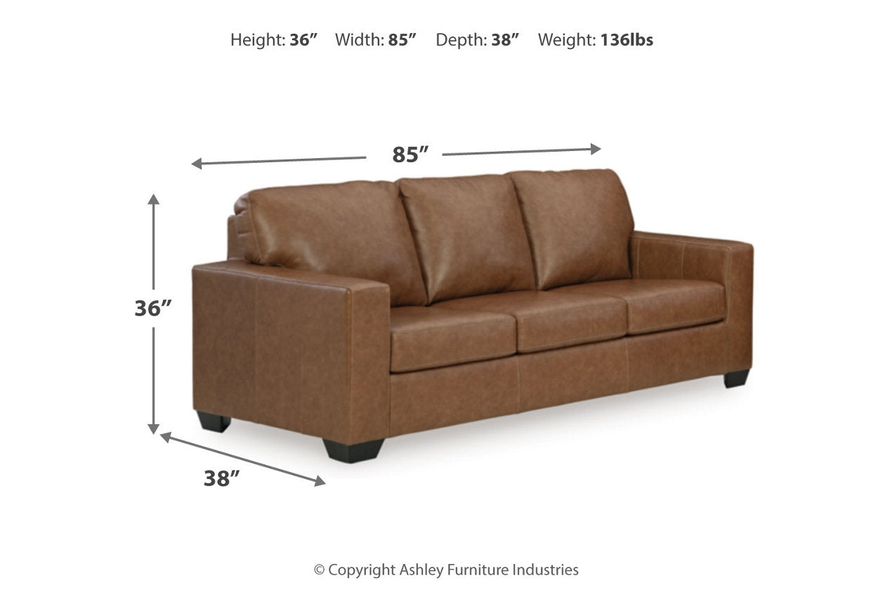 Bolsena Caramel Sofa, Loveseat and Recliner - Ashley - Luna Furniture