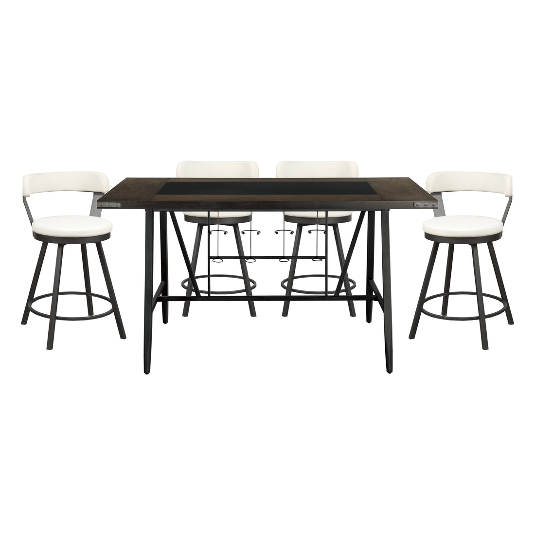 Appert Brown/Dark Gray 5pc Set from Homelegance - Luna Furniture