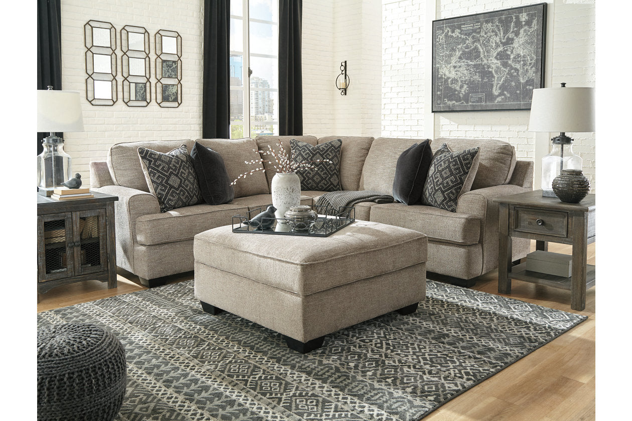 Bovarian Stone 2-Piece Sectional with Ottoman - Ashley - Luna Furniture
