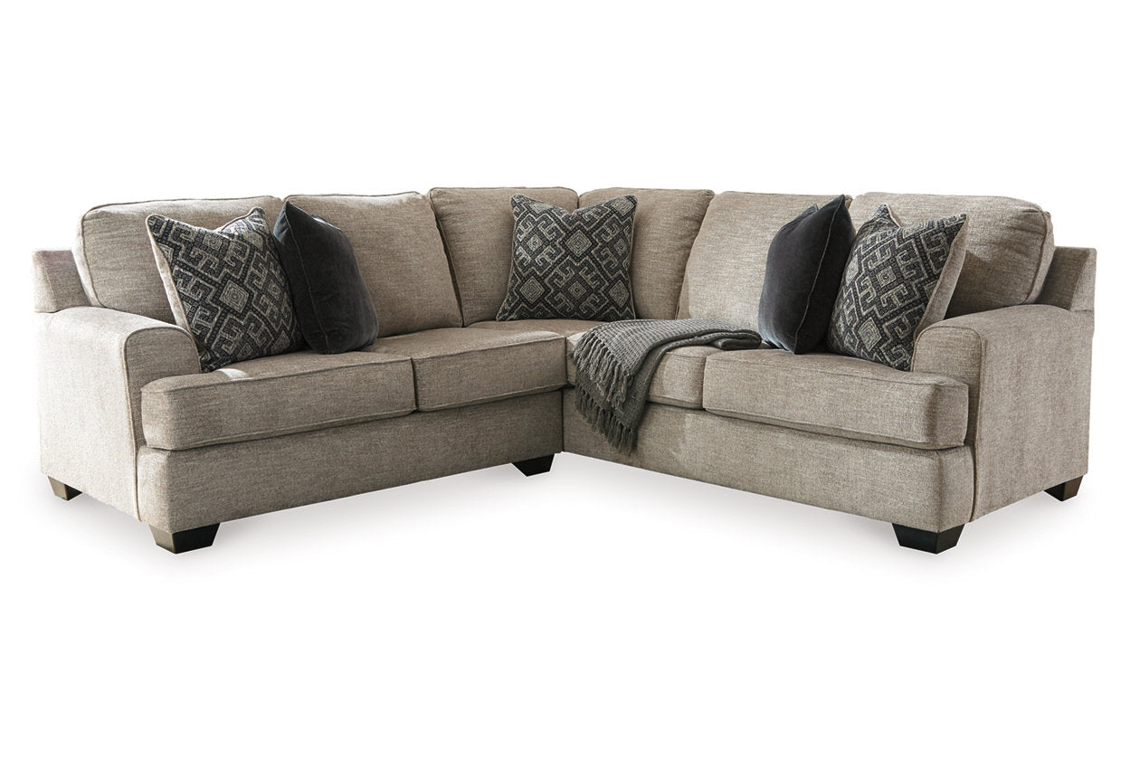 Bovarian Stone 2-Piece Sectional with Ottoman - Ashley - Luna Furniture