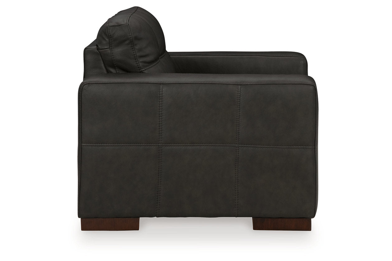 Luigi Thunder Sofa, Loveseat, Oversized Chair and Ottoman - Ashley - Luna Furniture