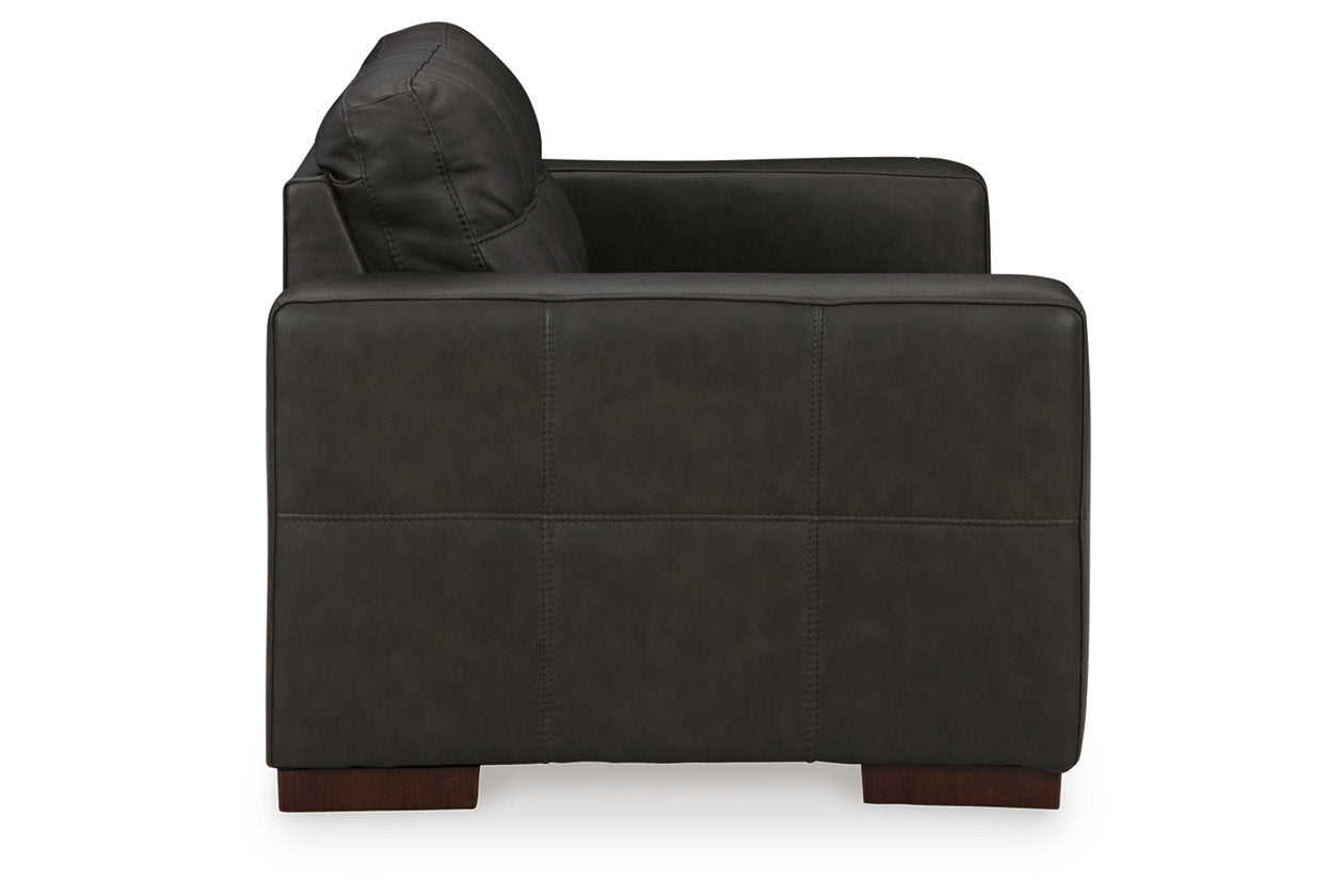 Luigi Thunder Sofa, Loveseat, Oversized Chair and Ottoman - Ashley - Luna Furniture