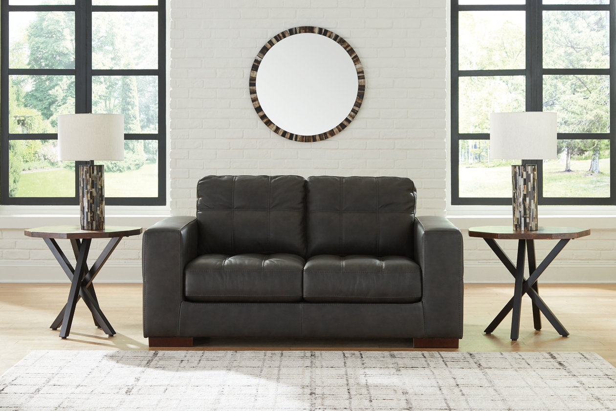 Luigi Thunder Sofa, Loveseat, Oversized Chair and Ottoman - Ashley - Luna Furniture