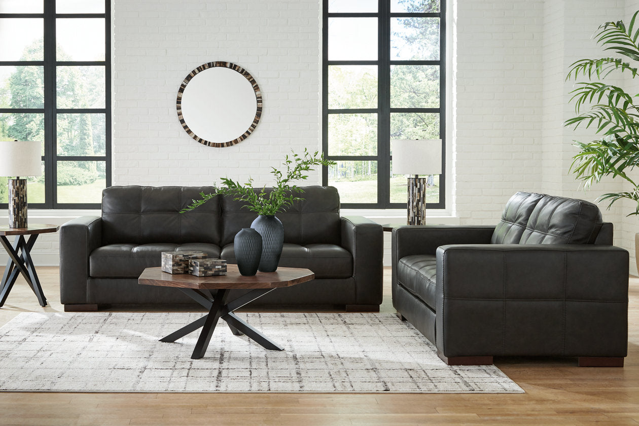 Luigi Thunder Sofa and Loveseat - Ashley - Luna Furniture