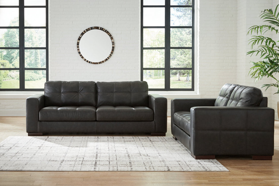 Luigi Thunder Sofa and Loveseat - Ashley - Luna Furniture