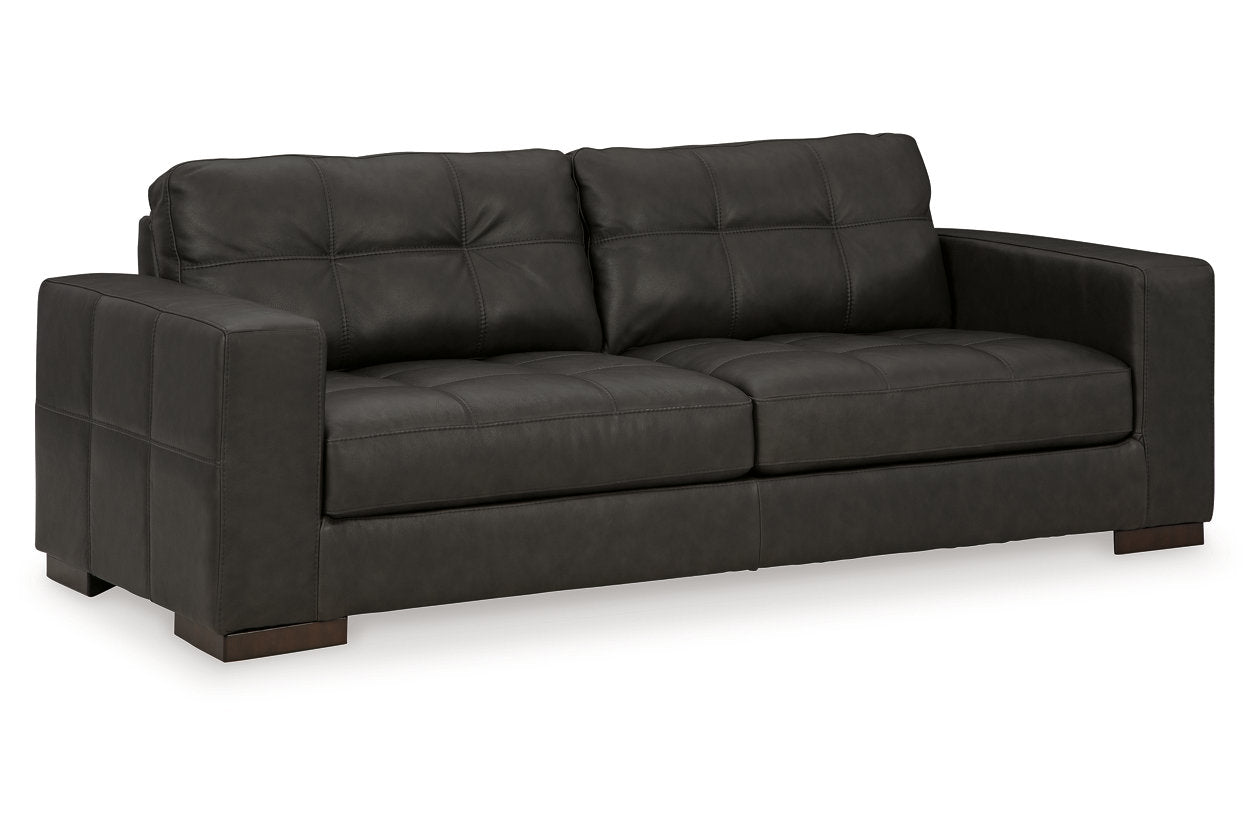 Luigi Thunder Sofa, Loveseat, Oversized Chair and Ottoman - Ashley - Luna Furniture