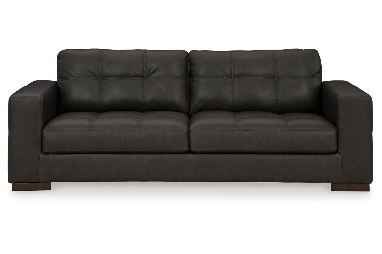 Luigi Thunder Sofa, Loveseat, Oversized Chair and Ottoman - Ashley - Luna Furniture