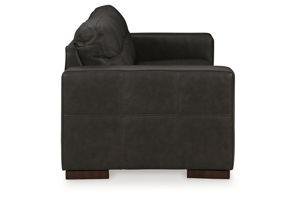 Luigi Thunder Sofa, Loveseat, Oversized Chair and Ottoman - Ashley - Luna Furniture