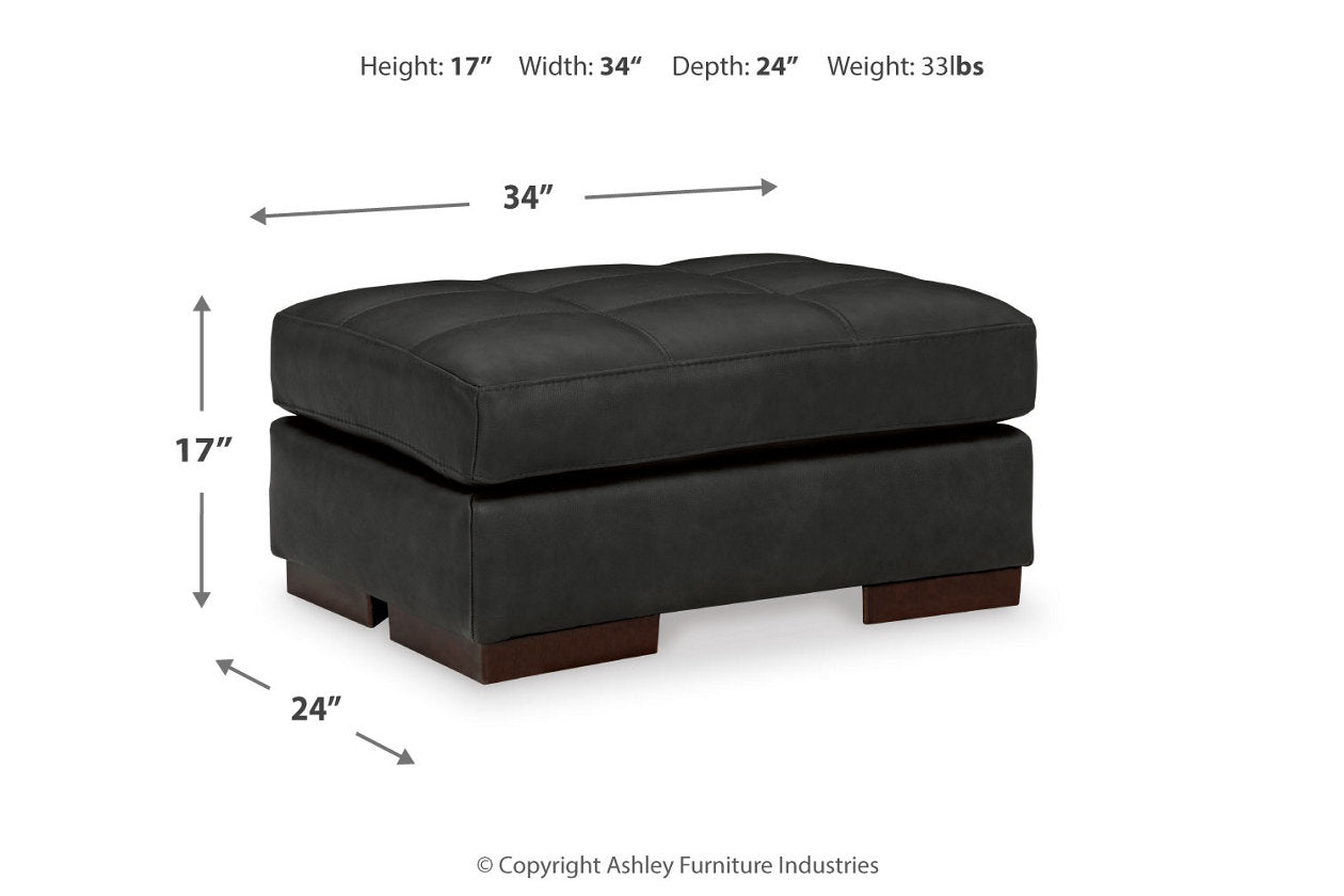 Luigi Thunder Sofa, Loveseat, Oversized Chair and Ottoman - Ashley - Luna Furniture