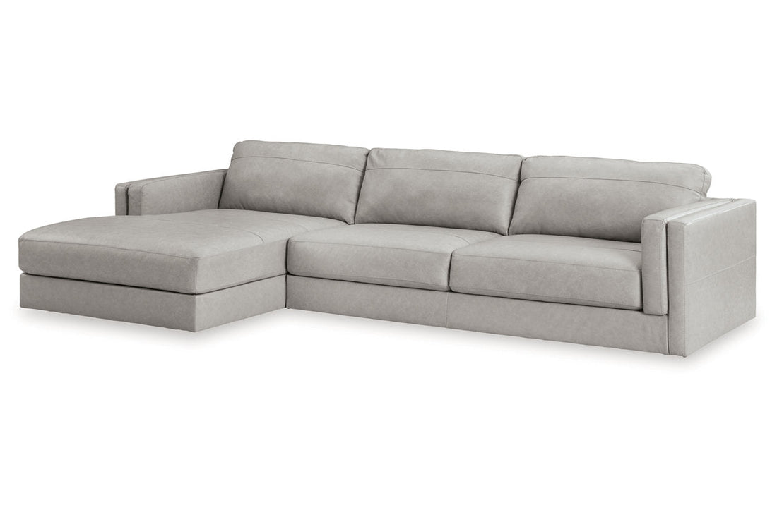 Amiata Glacier 2-Piece Sectional with Chaise - Ashley - Luna Furniture