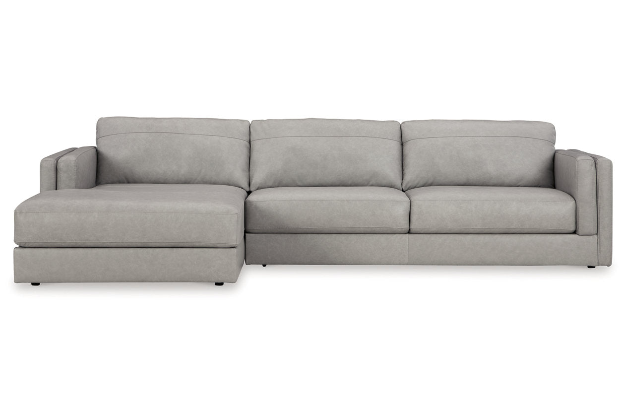 Amiata Glacier 2-Piece Sectional with Chaise - Ashley - Luna Furniture