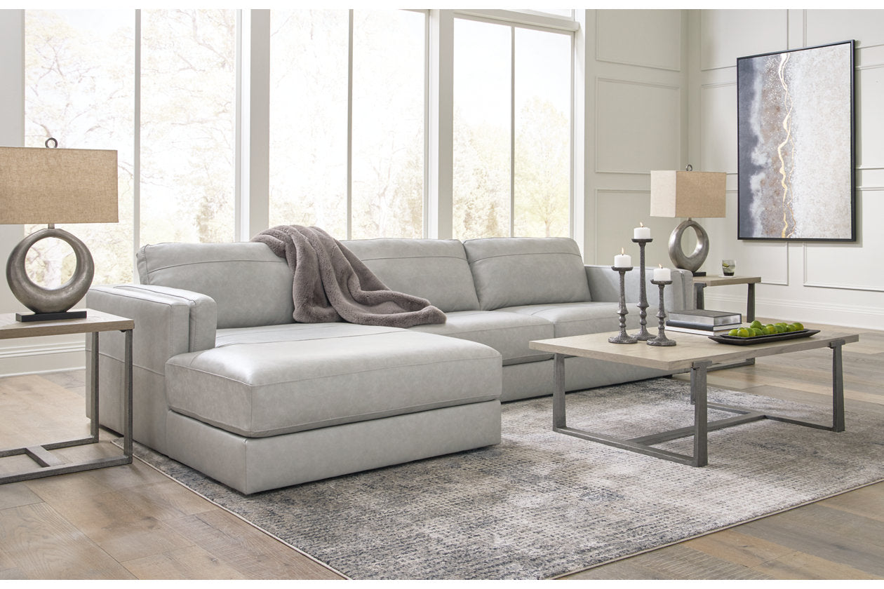 Amiata Glacier 2-Piece Sectional with Chaise - Ashley - Luna Furniture