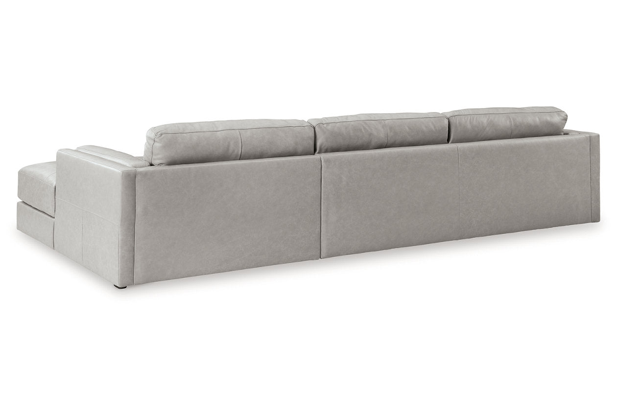 Amiata Glacier 2-Piece Sectional with Chaise - Ashley - Luna Furniture