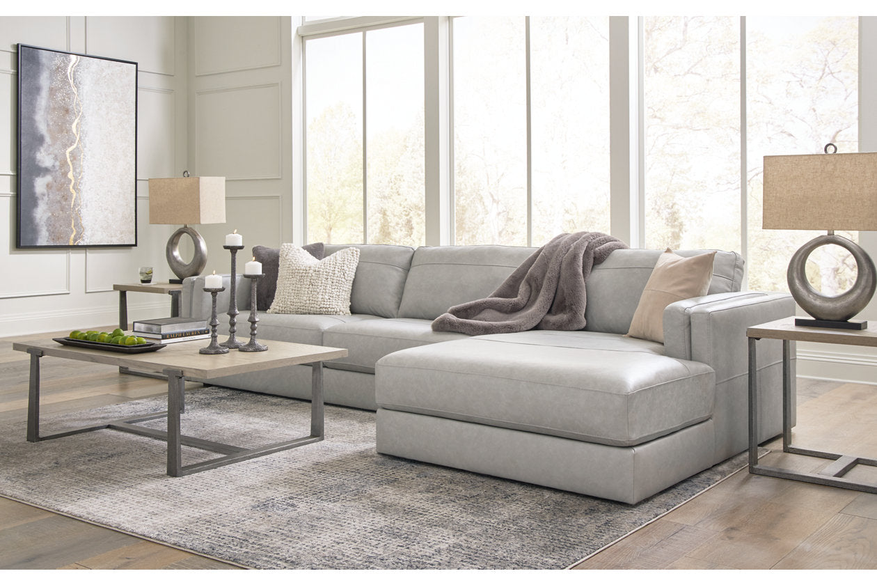 Amiata Glacier 2-Piece Sectional with Chaise - Ashley - Luna Furniture